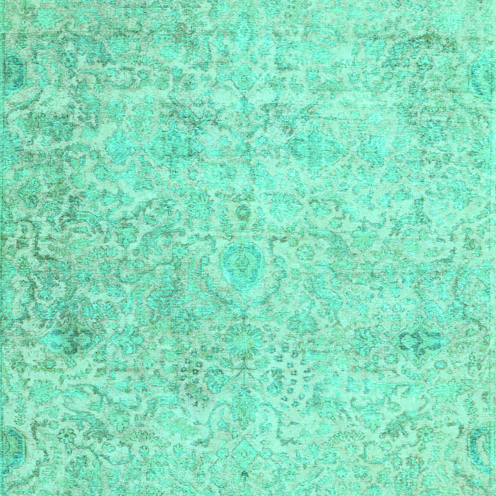 Abstract Turquoise Contemporary Rug, con604turq