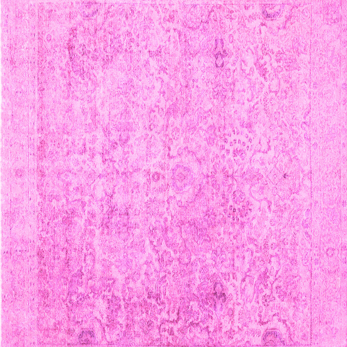 Square Abstract Pink Contemporary Rug, con604pnk