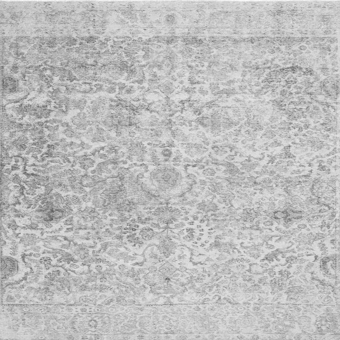 Serging Thickness of Abstract Gray Contemporary Rug, con604gry