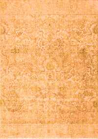 Abstract Orange Contemporary Rug, con604org