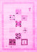 Solid Pink Modern Rug, con605pnk