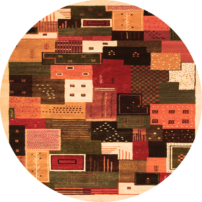 Machine Washable Abstract Orange Contemporary Area Rugs, wshcon606org