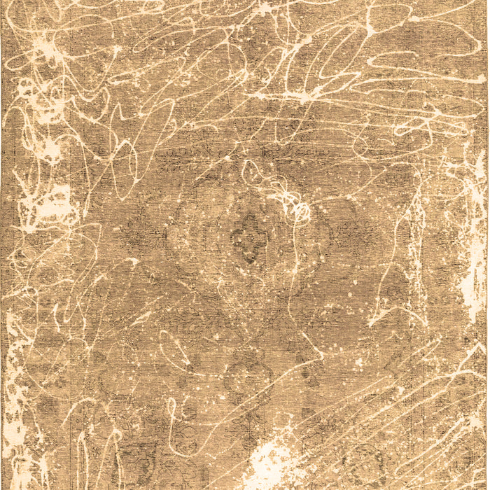 Abstract Brown Contemporary Rug, con607brn