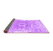 Sideview of Abstract Purple Contemporary Rug, con607pur