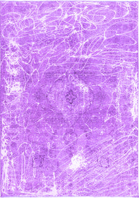 Abstract Purple Contemporary Rug, con607pur