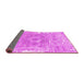 Sideview of Abstract Pink Contemporary Rug, con607pnk