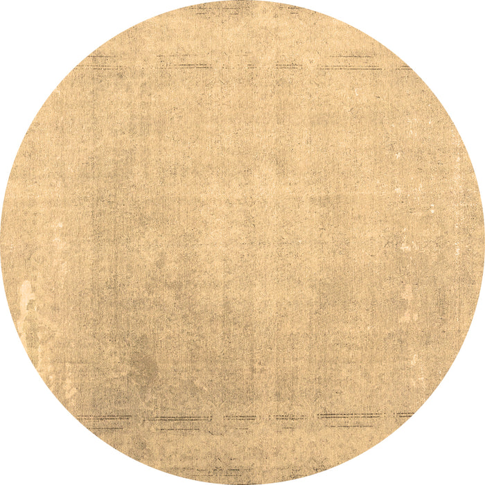 Round Machine Washable Abstract Brown Contemporary Rug, wshcon608brn