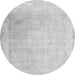 Square Abstract Gray Contemporary Rug, con608gry