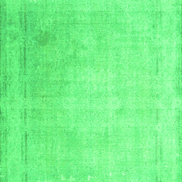 Serging Thickness of Machine Washable Abstract Green Contemporary Area Rugs, wshcon608grn