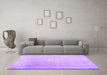 Machine Washable Abstract Purple Contemporary Area Rugs in a Living Room, wshcon608pur