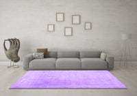 Machine Washable Abstract Purple Contemporary Rug, wshcon608pur
