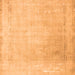 Serging Thickness of Abstract Orange Contemporary Rug, con608org