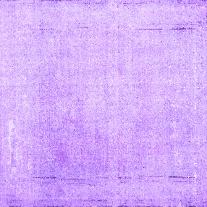 Square Machine Washable Abstract Purple Contemporary Area Rugs, wshcon608pur