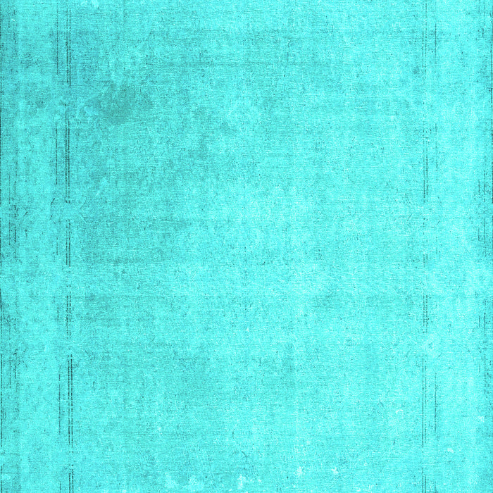 Machine Washable Abstract Turquoise Contemporary Area Rugs, wshcon608turq
