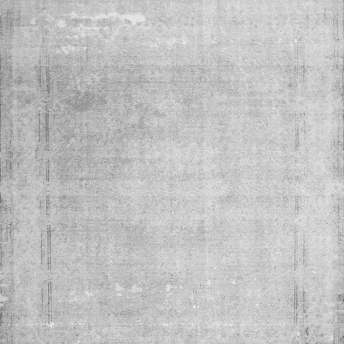 Round Machine Washable Abstract Gray Contemporary Rug, wshcon608gry