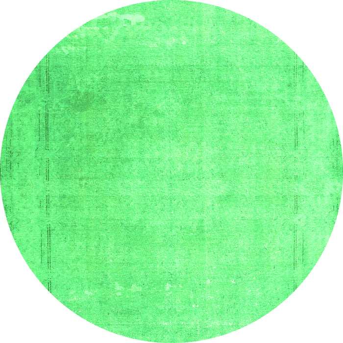 Machine Washable Abstract Green Contemporary Area Rugs, wshcon608grn