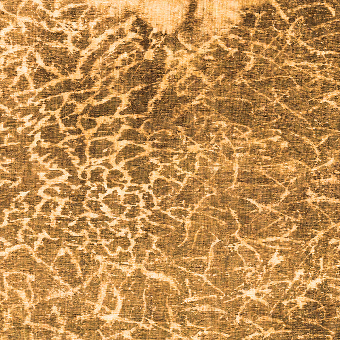 Round Machine Washable Abstract Orange Contemporary Area Rugs, wshcon609org