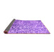 Sideview of Abstract Purple Contemporary Rug, con609pur