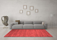 Machine Washable Abstract Red Contemporary Rug, wshcon60red