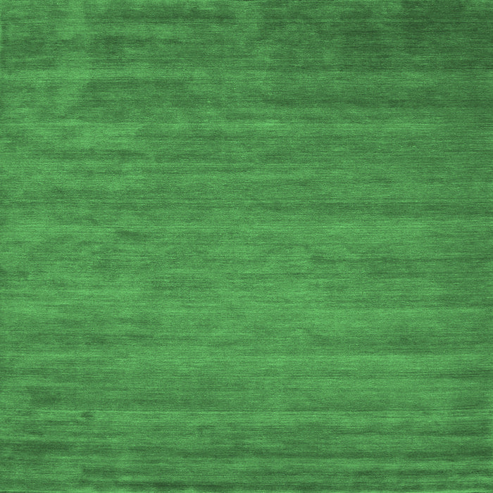 Square Machine Washable Abstract Emerald Green Contemporary Area Rugs, wshcon60emgrn