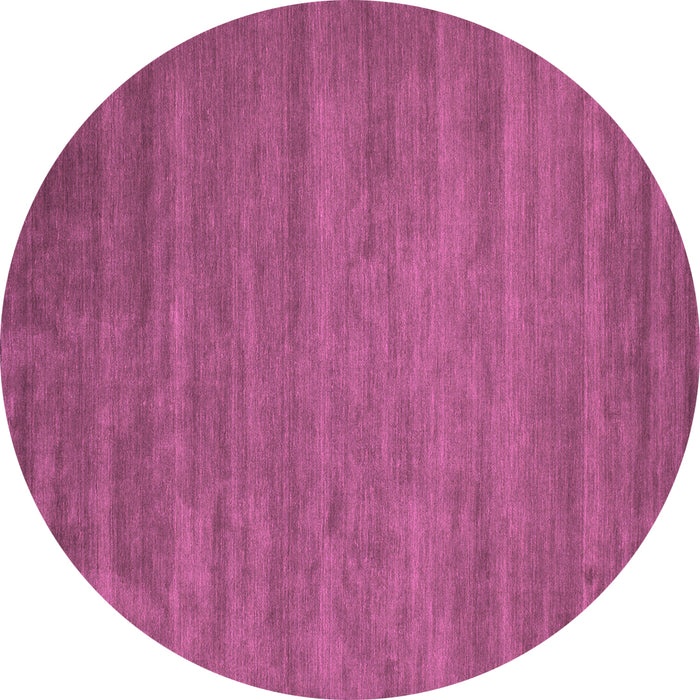Round Abstract Pink Contemporary Rug, con60pnk