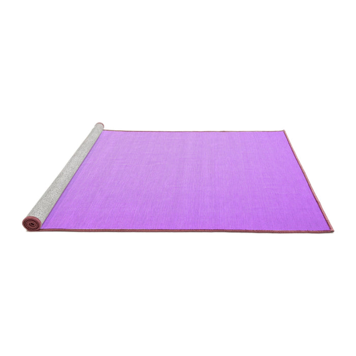 Sideview of Machine Washable Abstract Purple Contemporary Area Rugs, wshcon610pur