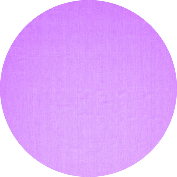 Round Abstract Purple Contemporary Rug, con610pur
