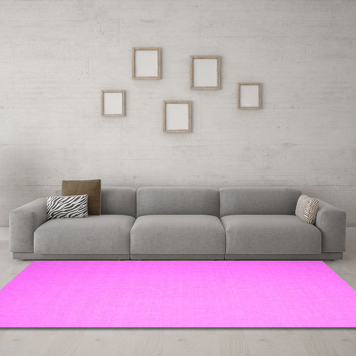 Machine Washable Abstract Pink Contemporary Rug in a Living Room, wshcon610pnk