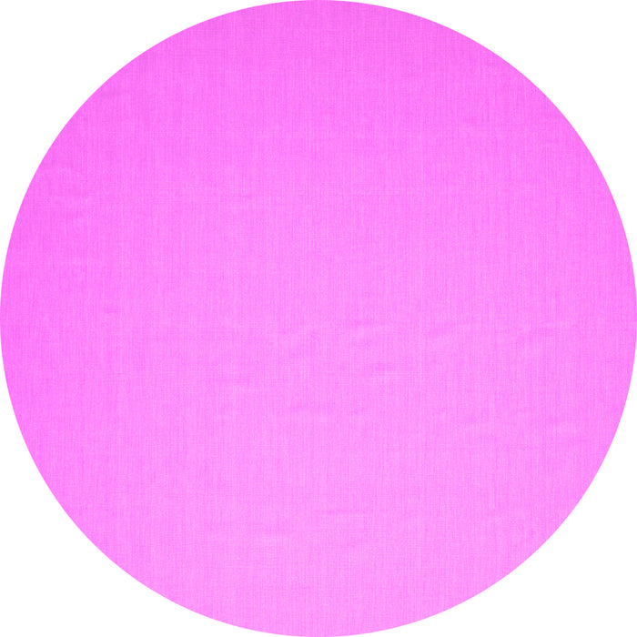Round Machine Washable Abstract Pink Contemporary Rug, wshcon610pnk