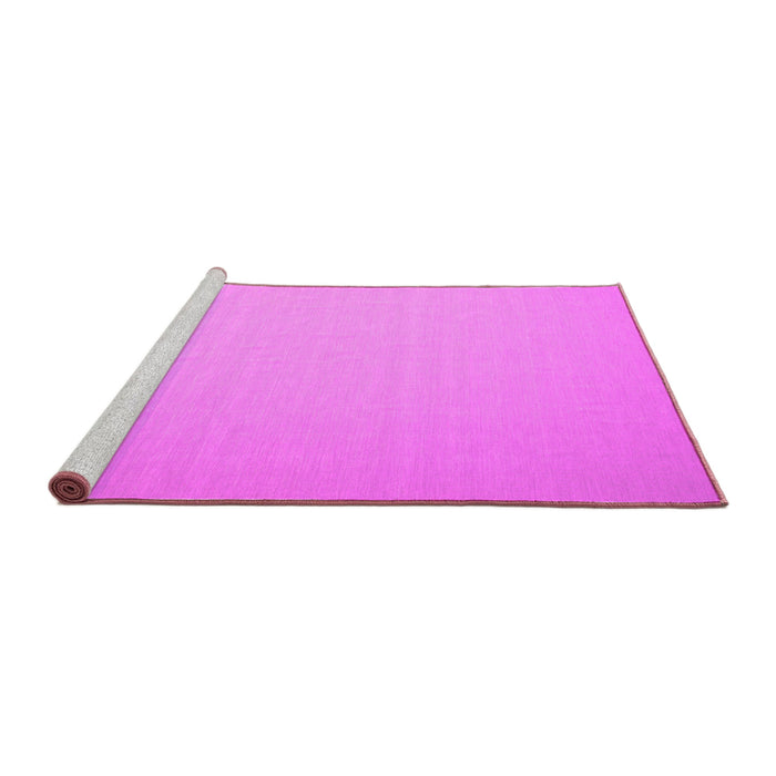Sideview of Machine Washable Abstract Pink Contemporary Rug, wshcon610pnk