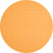 Square Abstract Orange Contemporary Rug, con611org