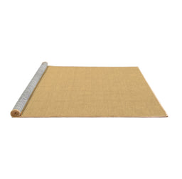 Sideview of Machine Washable Abstract Brown Contemporary Rug, wshcon611brn