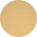 Round Abstract Brown Contemporary Rug, con611brn