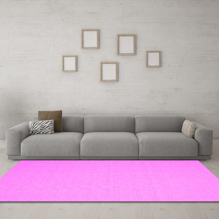 Machine Washable Abstract Pink Contemporary Rug in a Living Room, wshcon611pnk