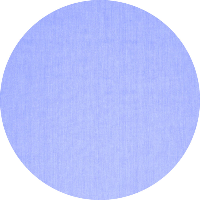 Round Abstract Blue Contemporary Rug, con611blu