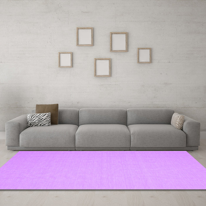 Machine Washable Abstract Purple Contemporary Area Rugs in a Living Room, wshcon611pur