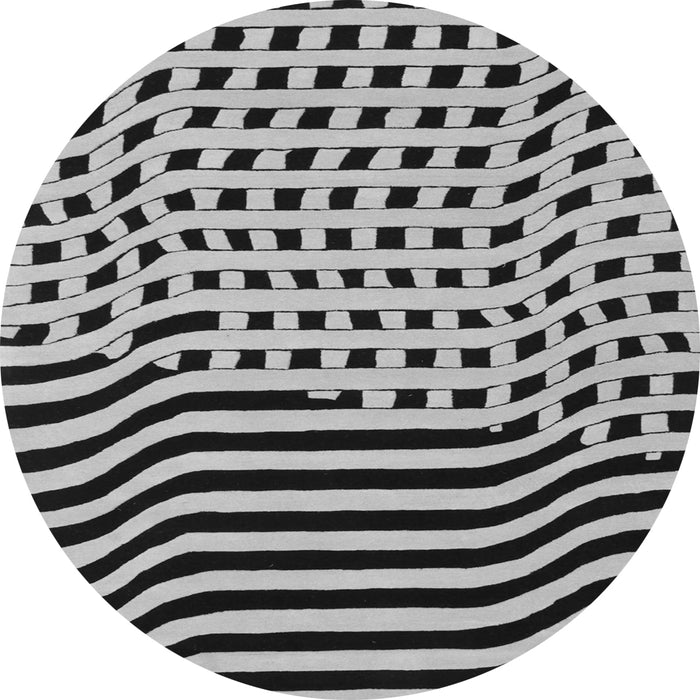 Machine Washable Abstract Gray Contemporary Rug, wshcon612gry