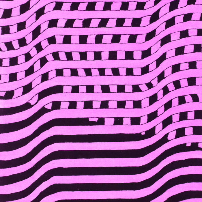 Machine Washable Abstract Pink Contemporary Rug, wshcon612pnk