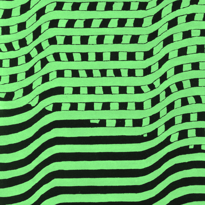 Machine Washable Abstract Emerald Green Contemporary Area Rugs, wshcon612emgrn