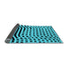 Sideview of Abstract Light Blue Contemporary Rug, con612lblu