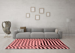 Contemporary Red Washable Rugs