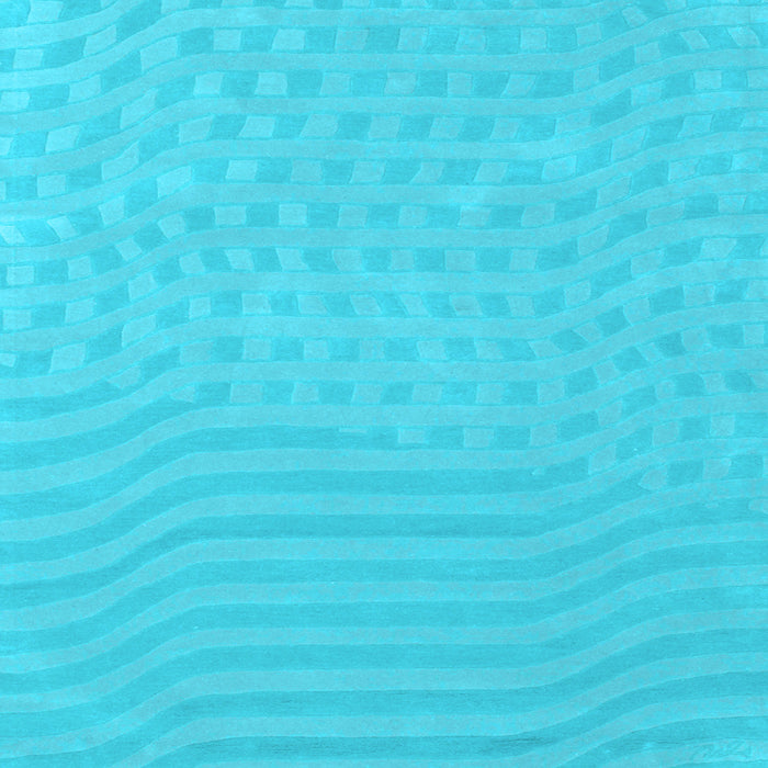 Square Abstract Light Blue Contemporary Rug, con613lblu