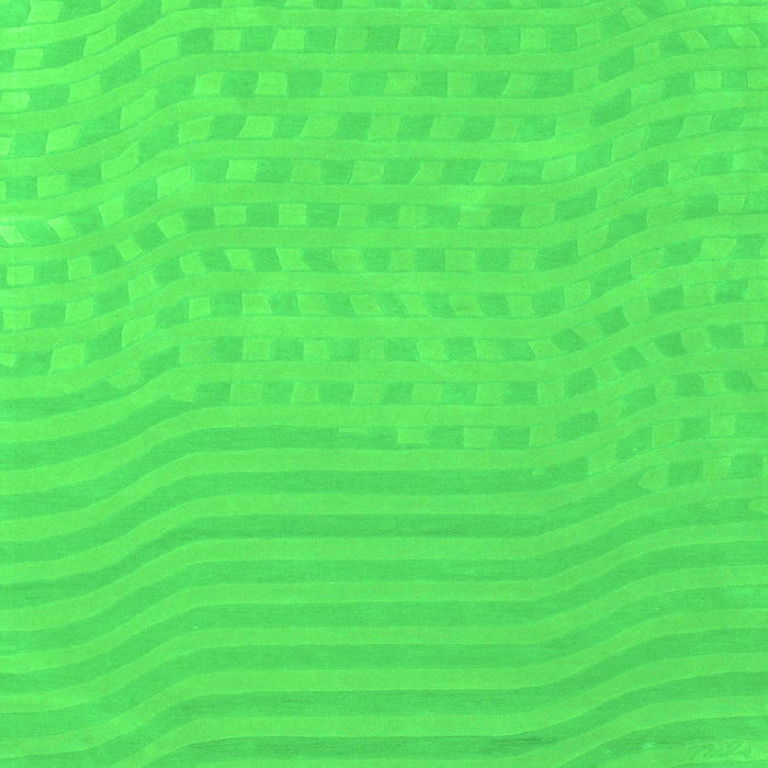 Serging Thickness of Abstract Green Contemporary Rug, con613grn