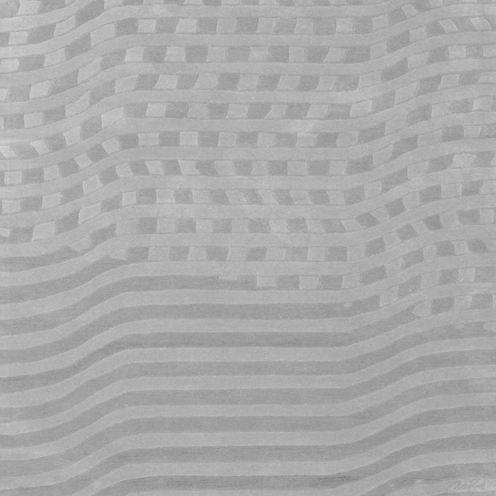 Round Machine Washable Abstract Gray Contemporary Rug, wshcon613gry