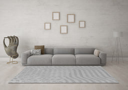Machine Washable Abstract Gray Contemporary Rug in a Living Room,, wshcon613gry