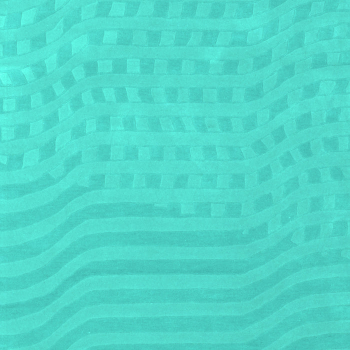 Abstract Turquoise Contemporary Rug, con613turq