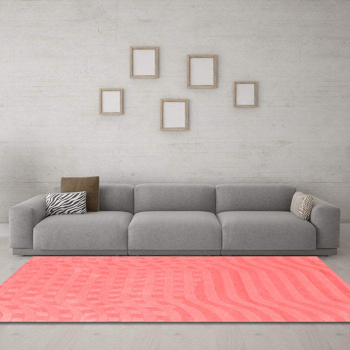 Contemporary Red Washable Rugs