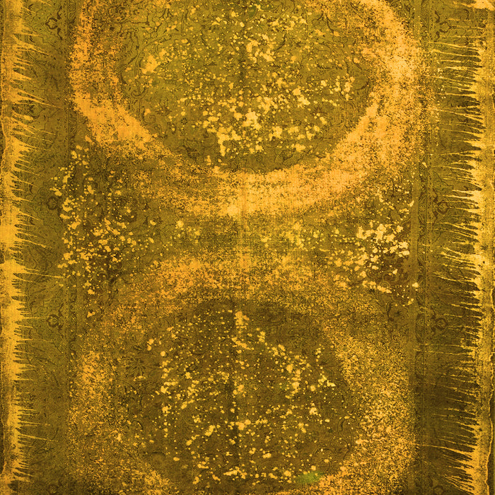 Machine Washable Persian Yellow Bohemian Rug, wshcon614yw