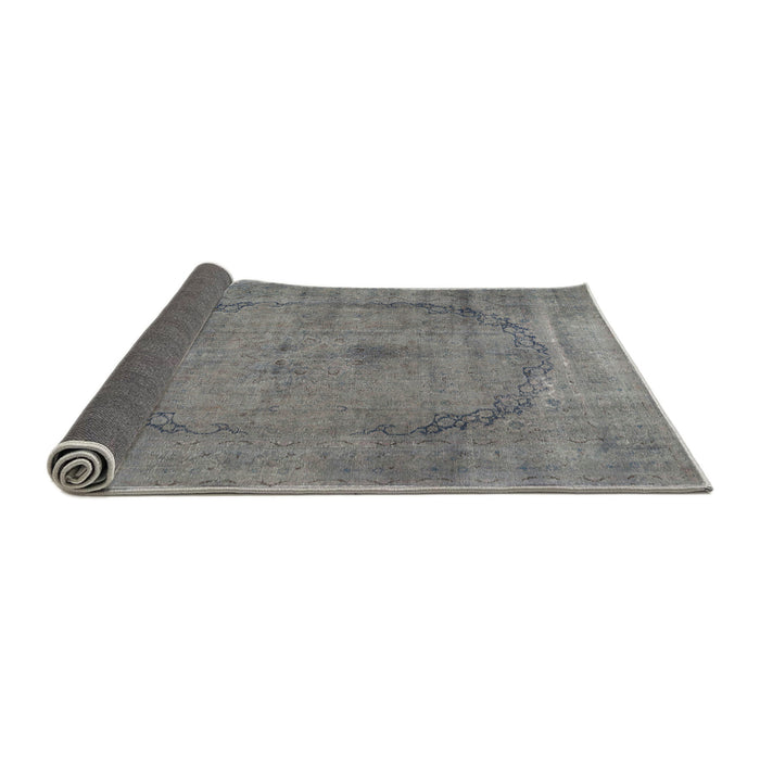 Thickness of Contemporary Silver Gray Modern Rug, con615
