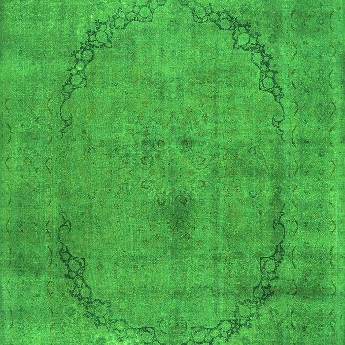 Serging Thickness of Machine Washable Abstract Green Contemporary Area Rugs, wshcon615grn